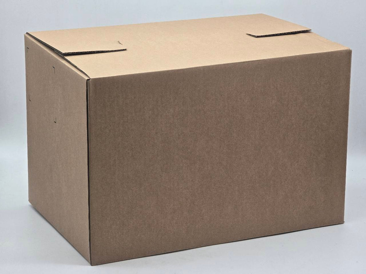 Used Cardboard Shipping Box – 50 × 33 × 33 cm (Flat Packed)