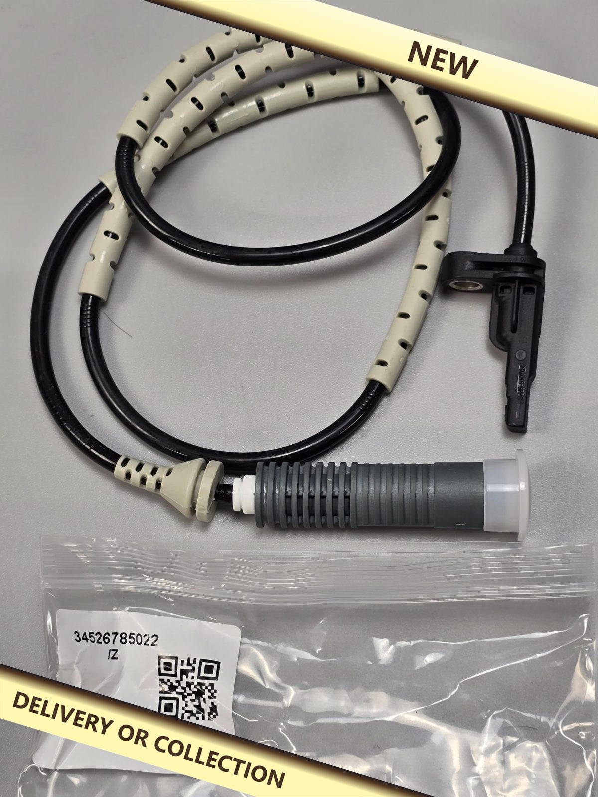 ABS Speed Sensor 34526785022 — photograph 1 — New; auction delivery information shown on image