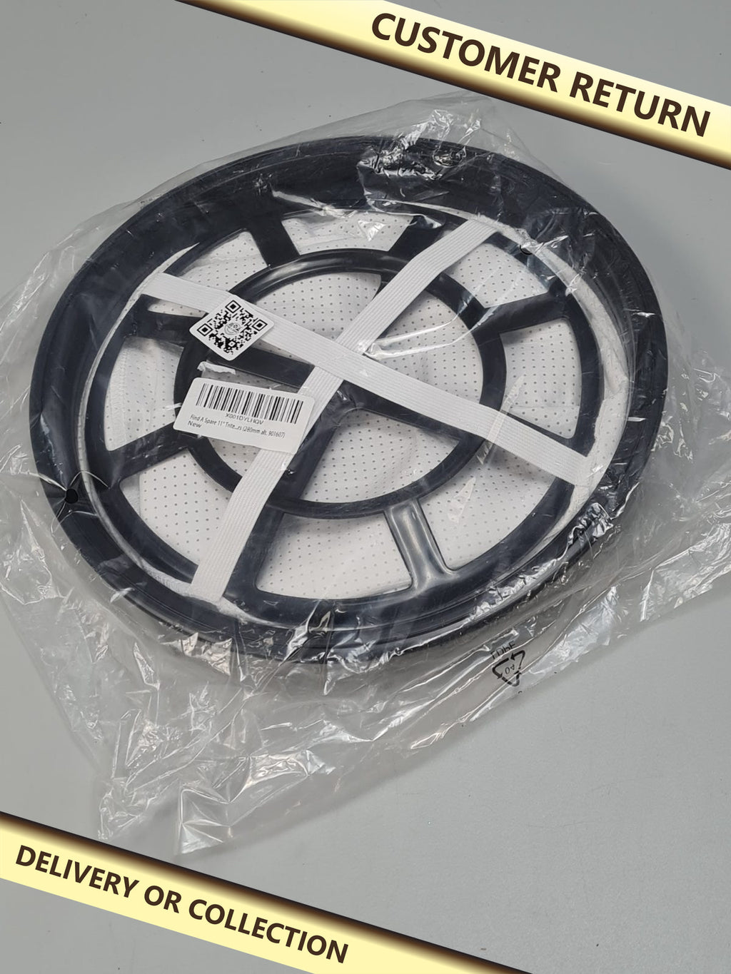 11" Vaccum cleaner filter - 280mm 901607 — photograph 1 — Customer return; auction delivery information shown on image