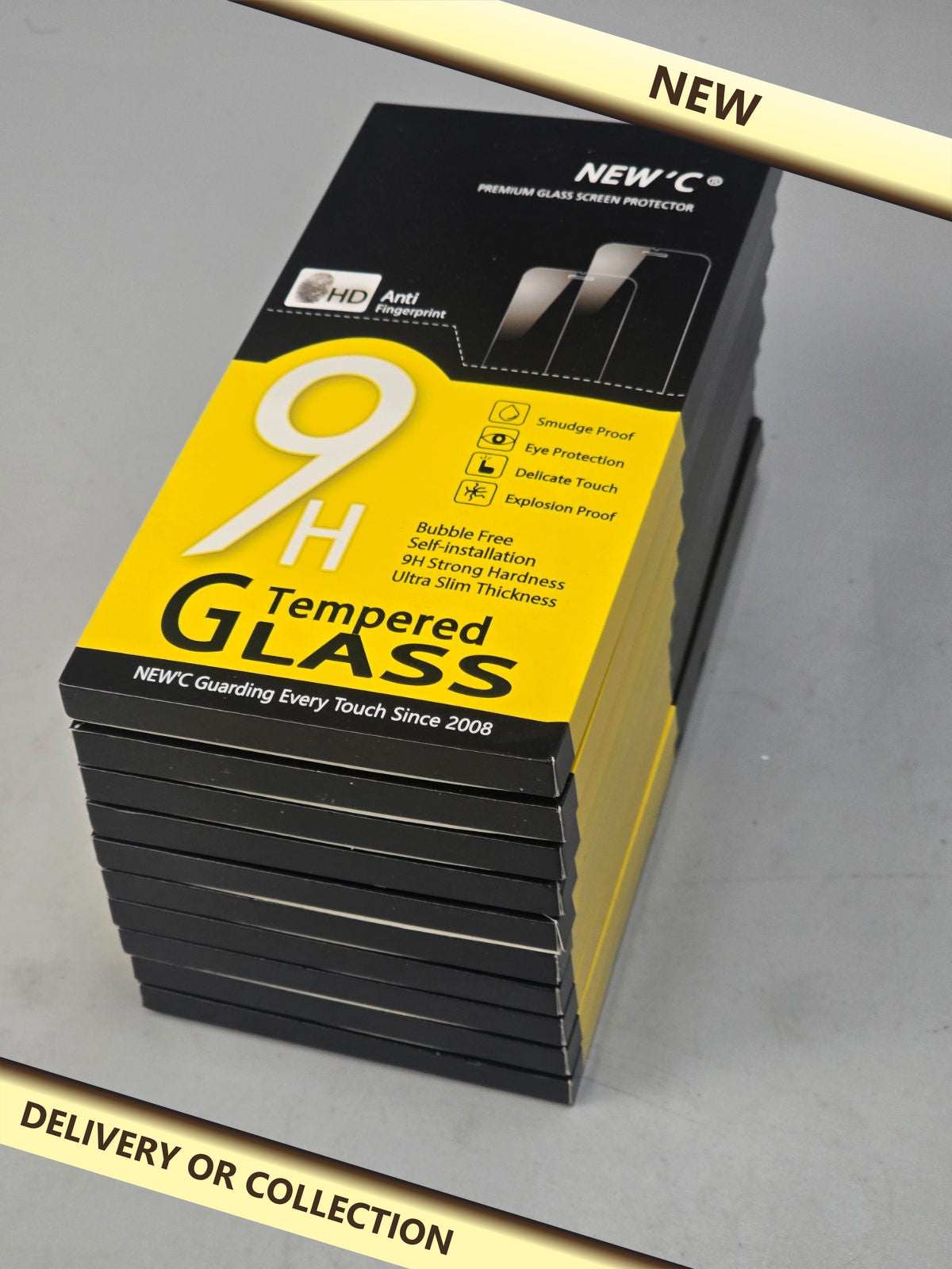 10 packs of 3x for iPhone 13 Pro Screen Protector (6.1 inches)+ 3x Camera Lens Protector — photograph 1 — New; auction delivery information shown on image