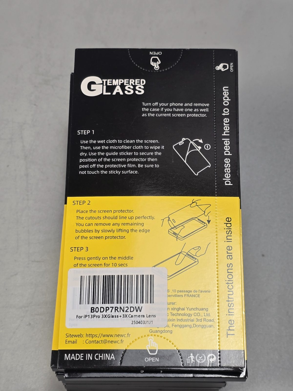 10 packs of 3x for iPhone 13 Pro Screen Protector (6.1 inches)+ 3x Camera Lens Protector — photograph 3