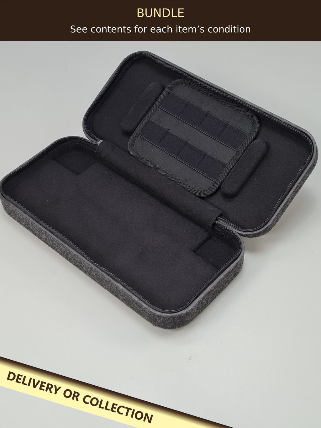 Switch 2 Slim Felt Hard Case — photograph 1 — Bundle — see individual grades; auction delivery information shown on image
