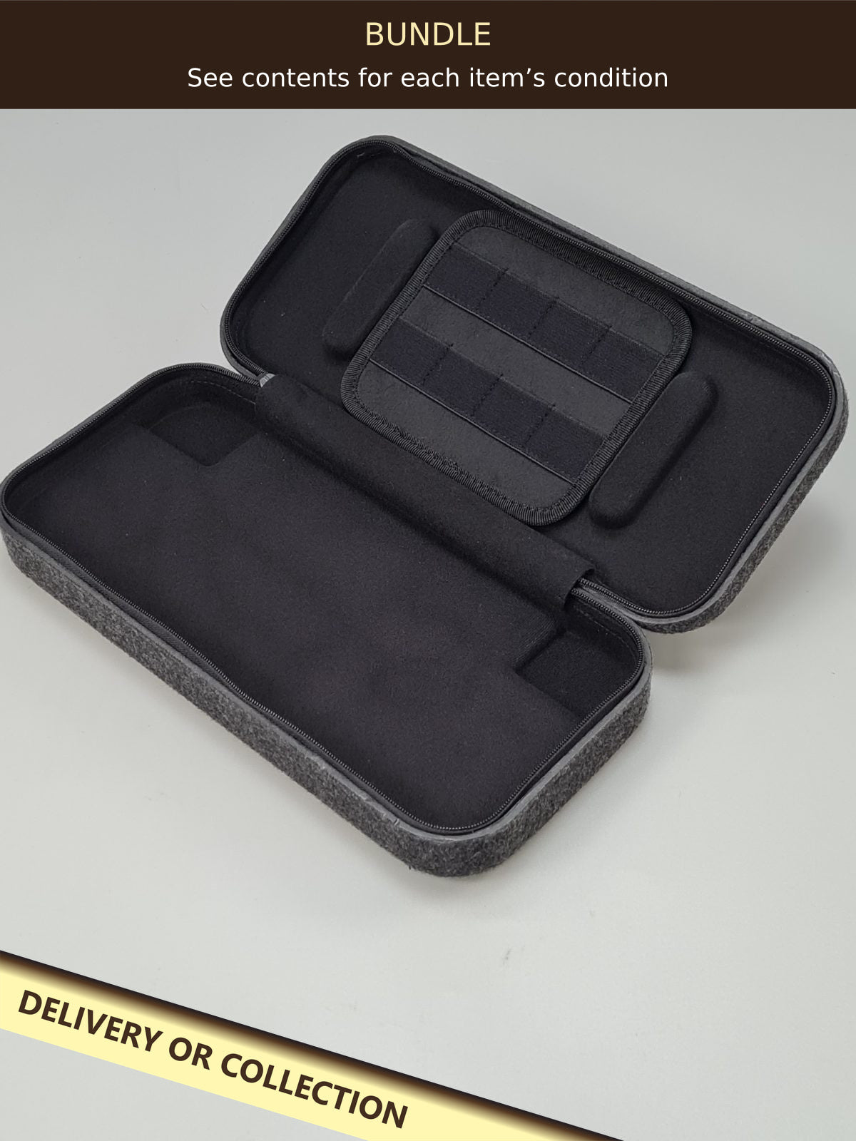 Switch 2 Slim Felt Hard Case — photograph 1 — Bundle — see individual grades; auction delivery information shown on image