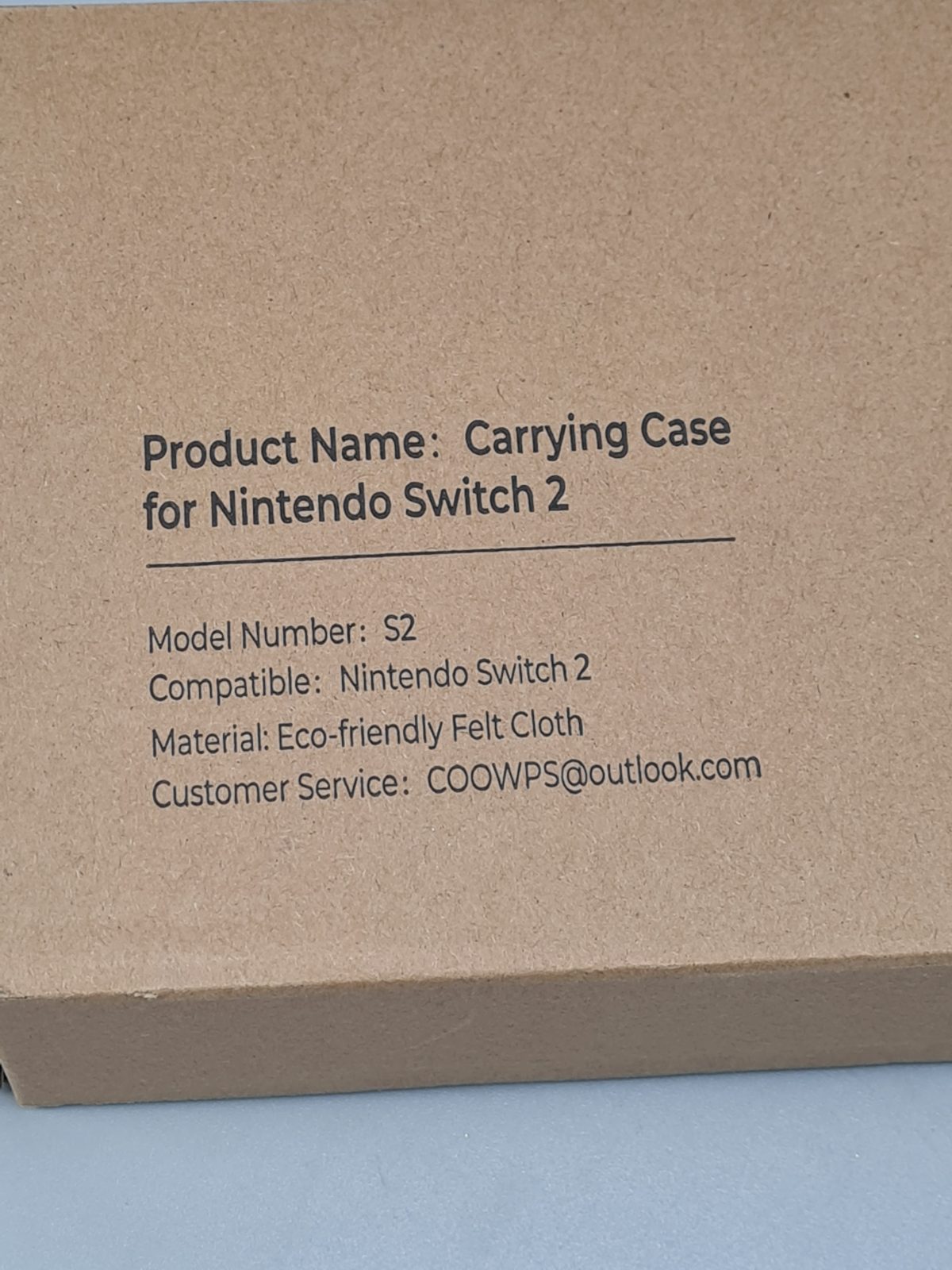 Switch 2 Slim Felt Hard Case — photograph 5
