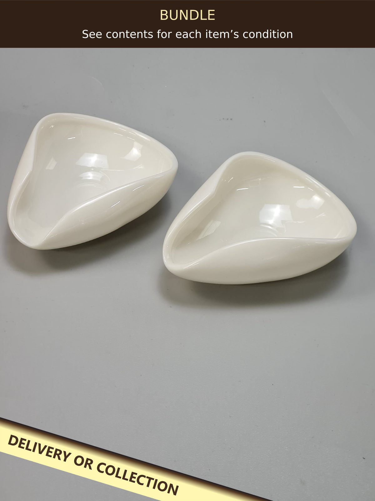 2x Ceramic Coffe Bean Storage Pot — photograph 1 — Bundle — see individual grades; auction delivery information shown on image