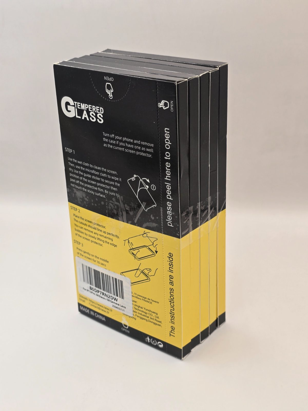5 packs of 3x for iPhone 13 Pro Screen Protector (6.1 inches)+ 3x Camera Lens Protector — photograph 2