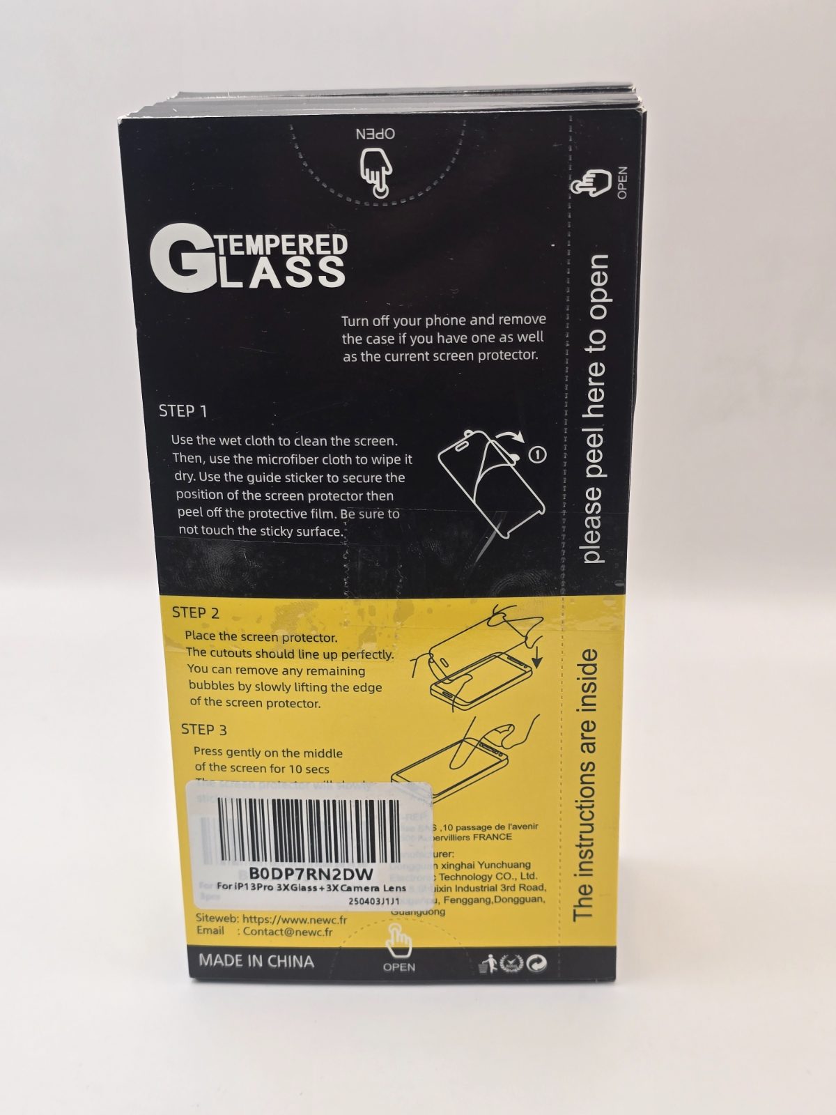 5 packs of 3x for iPhone 13 Pro Screen Protector (6.1 inches)+ 3x Camera Lens Protector — photograph 3