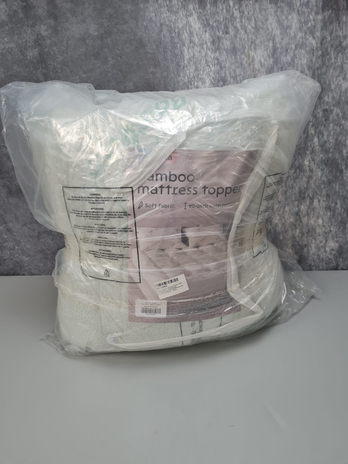 Bamboo mattress  topper super king — photograph 2