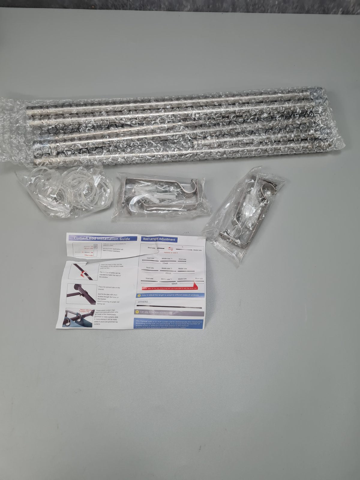 Curtain  rod 37- 52 inch set of 2 — photograph 1