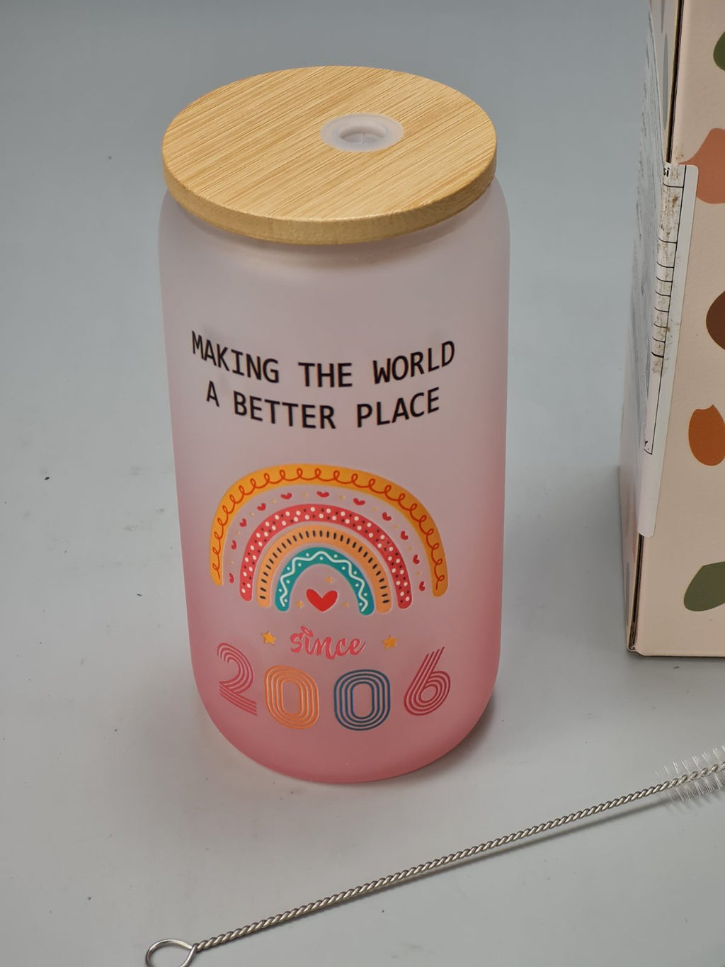 19 & Fabulous Glass Cup Gift Since 2006 — photograph 2