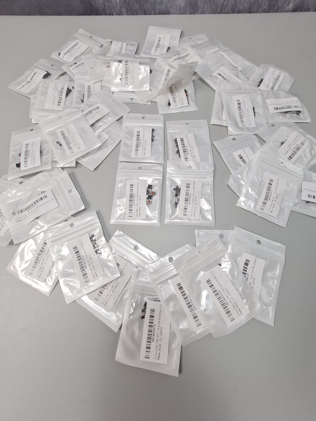 Packs of electronics switches — photograph 1