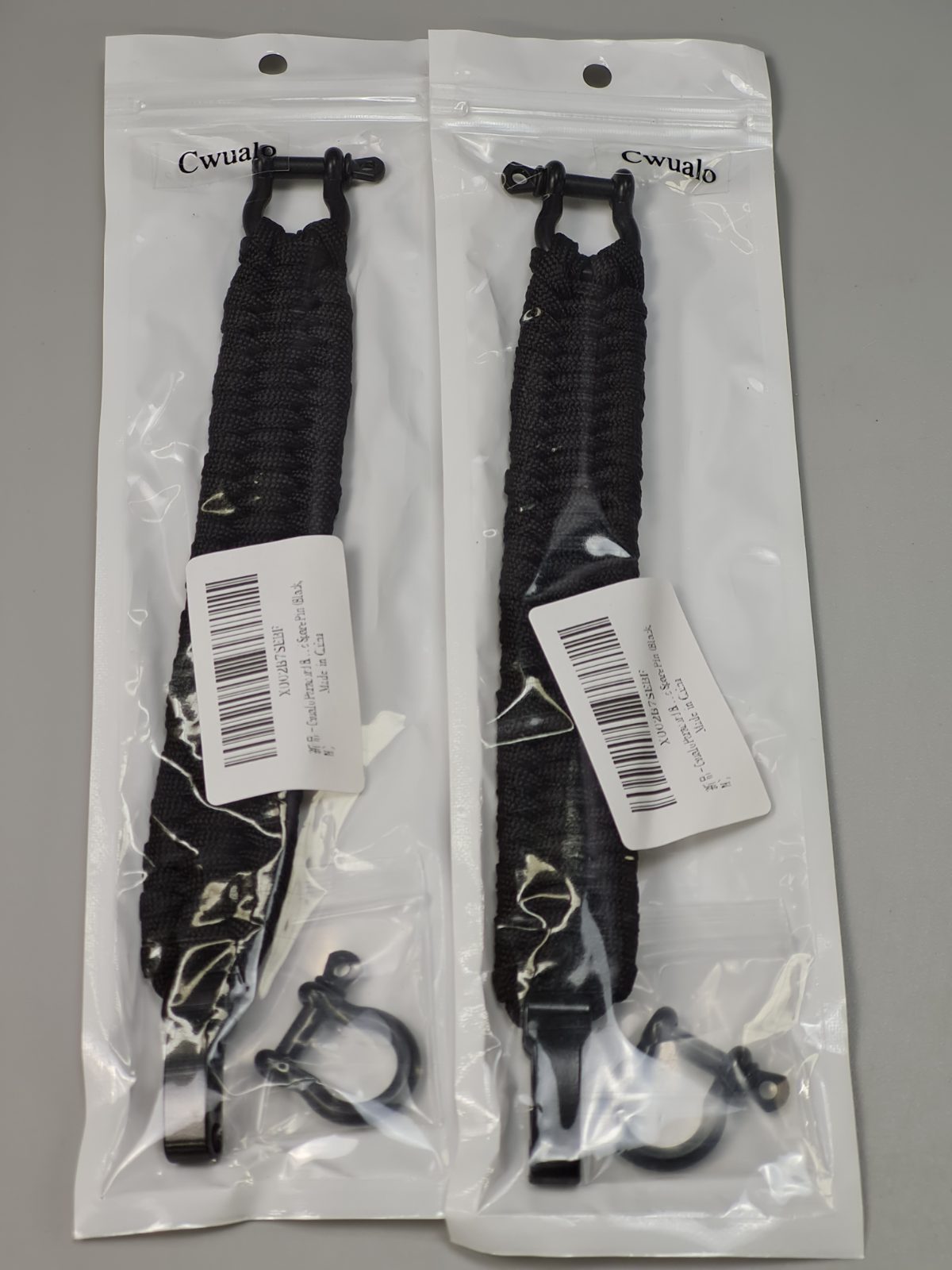2 packs of Paracord Bracelets — photograph 1