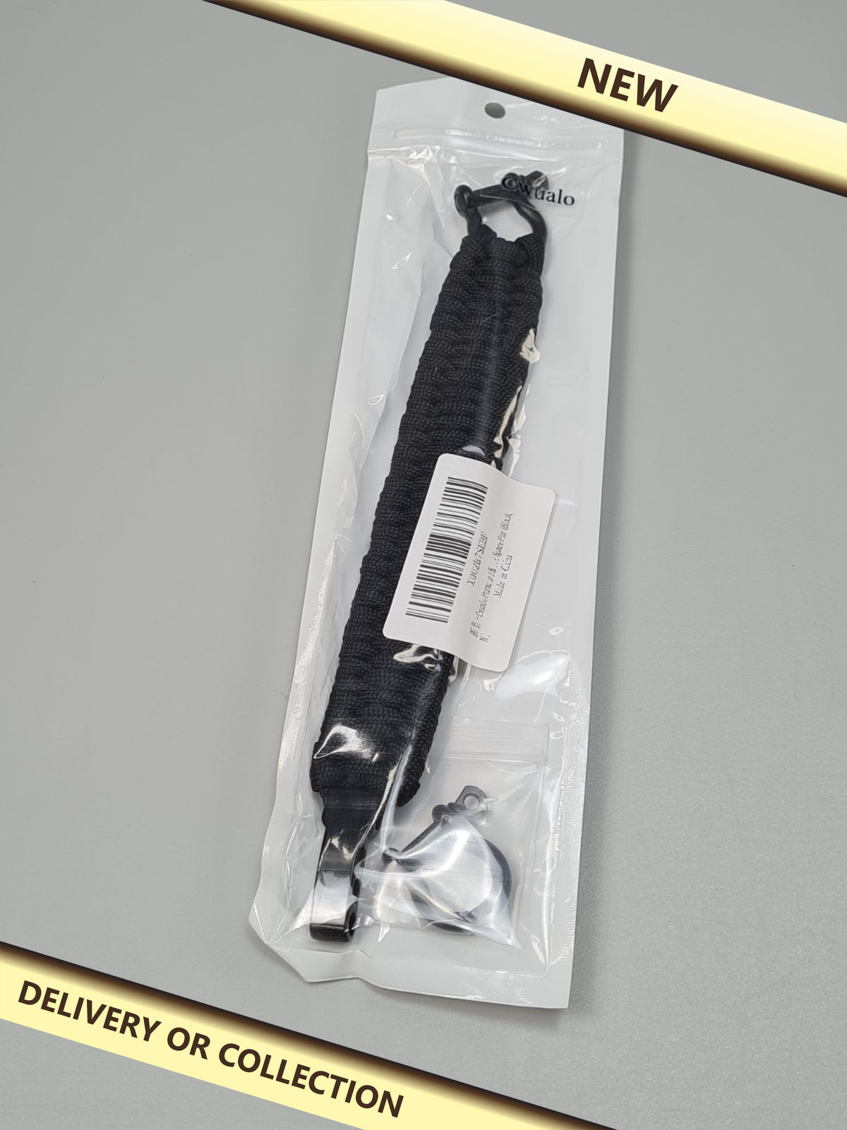 Paracord Bracelet — photograph 1 — New; auction delivery information shown on image