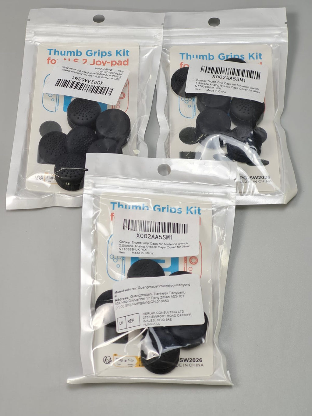3x Thumb Grip Caps for Nintendo Switch 2 — photograph 1