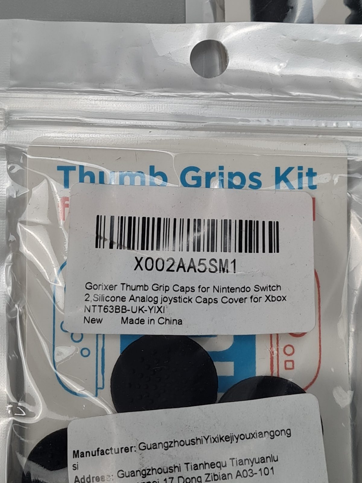 3x Thumb Grip Caps for Nintendo Switch 2 — photograph 3
