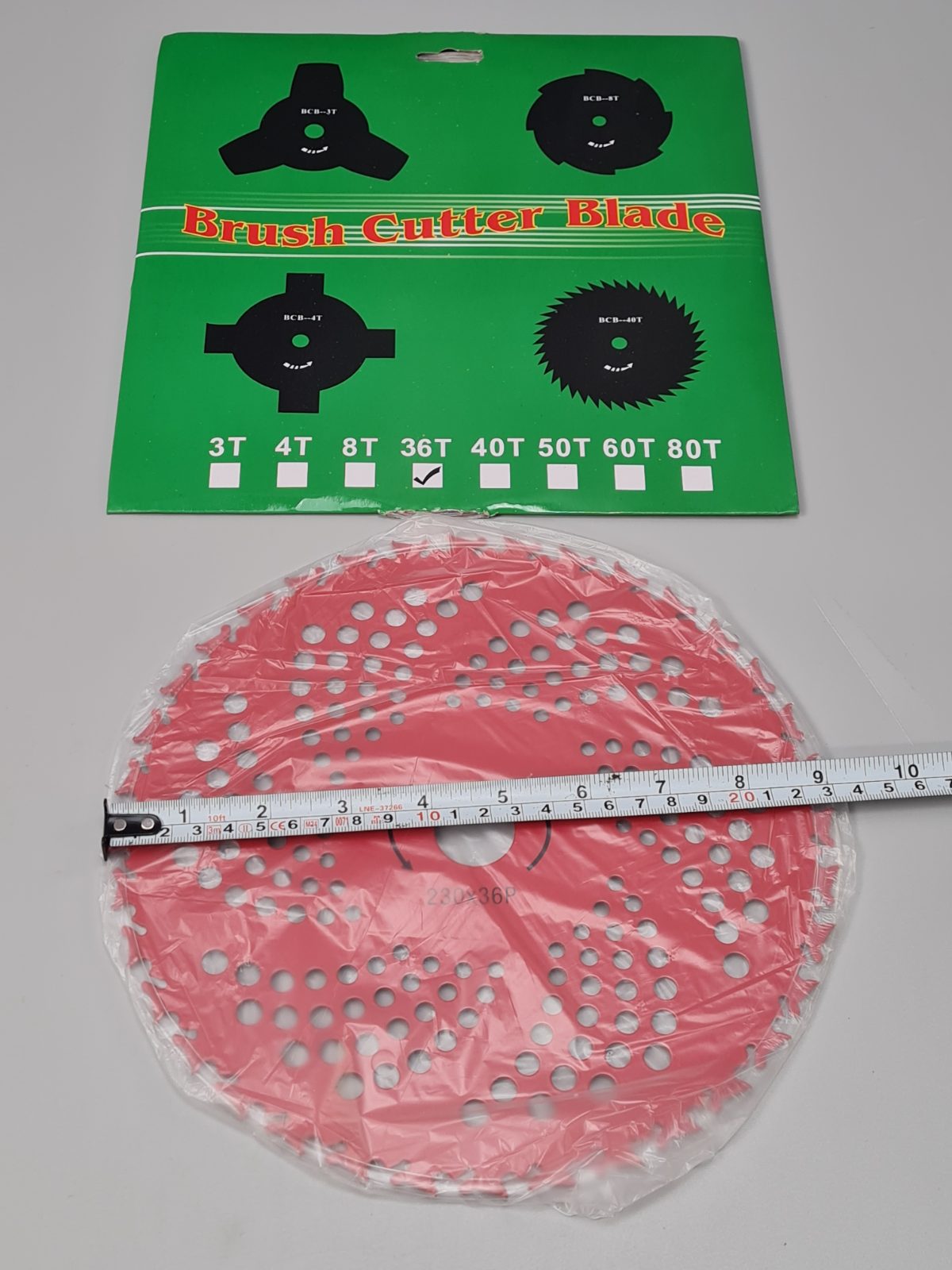 230mm - 36tooth Brush Cutter Blade — photograph 1