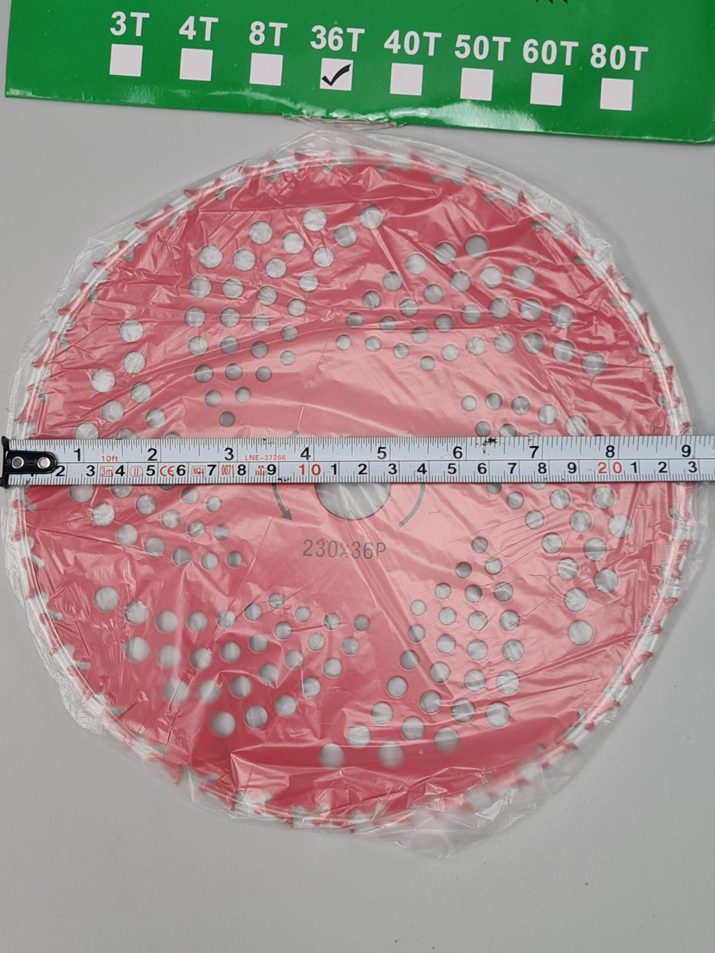 230mm - 36tooth Brush Cutter Blade — photograph 2