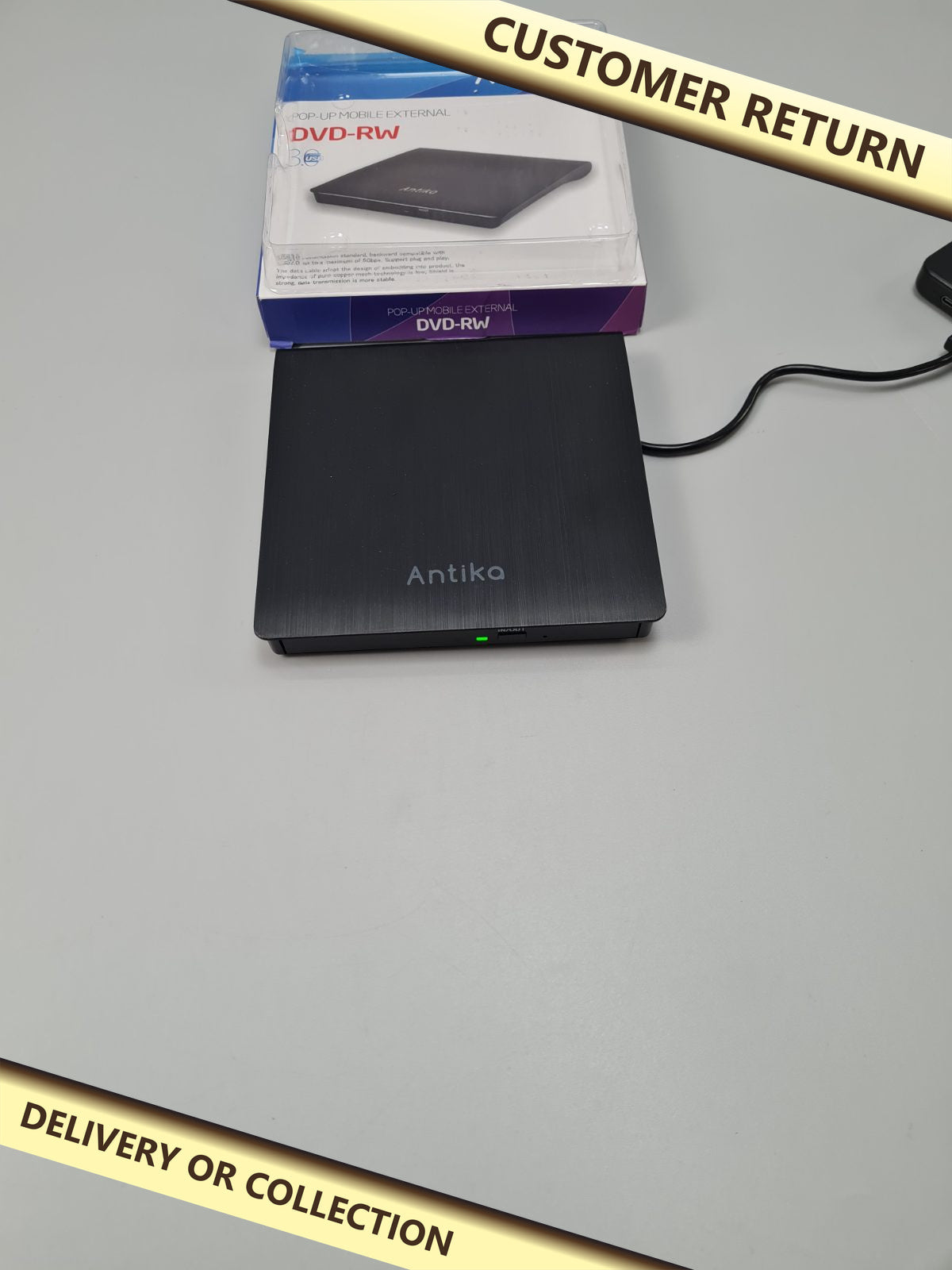 DVD-RW pop up mobile External — photograph 1 — Customer return; auction delivery information shown on image