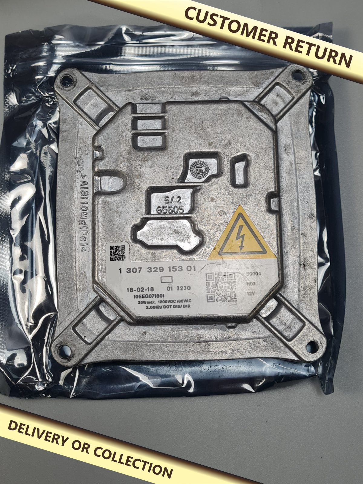 Xenon HID Ballast Headlight Control Module 63117182520 For E90 E92 E93 — photograph 1 — Customer return; auction delivery information shown on image