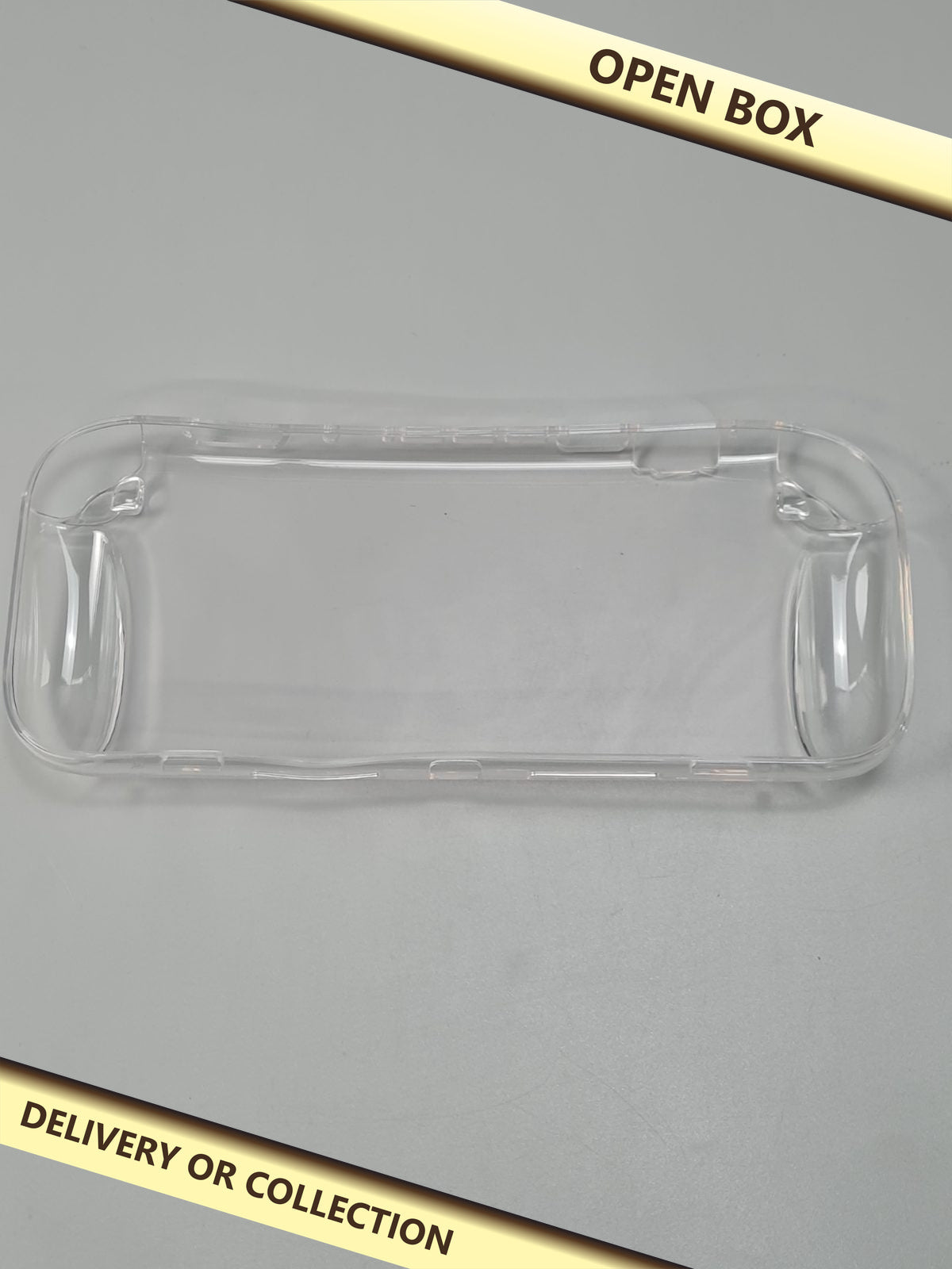 Pro switch 2 transparent case — photograph 1 — Open box; auction delivery information shown on image