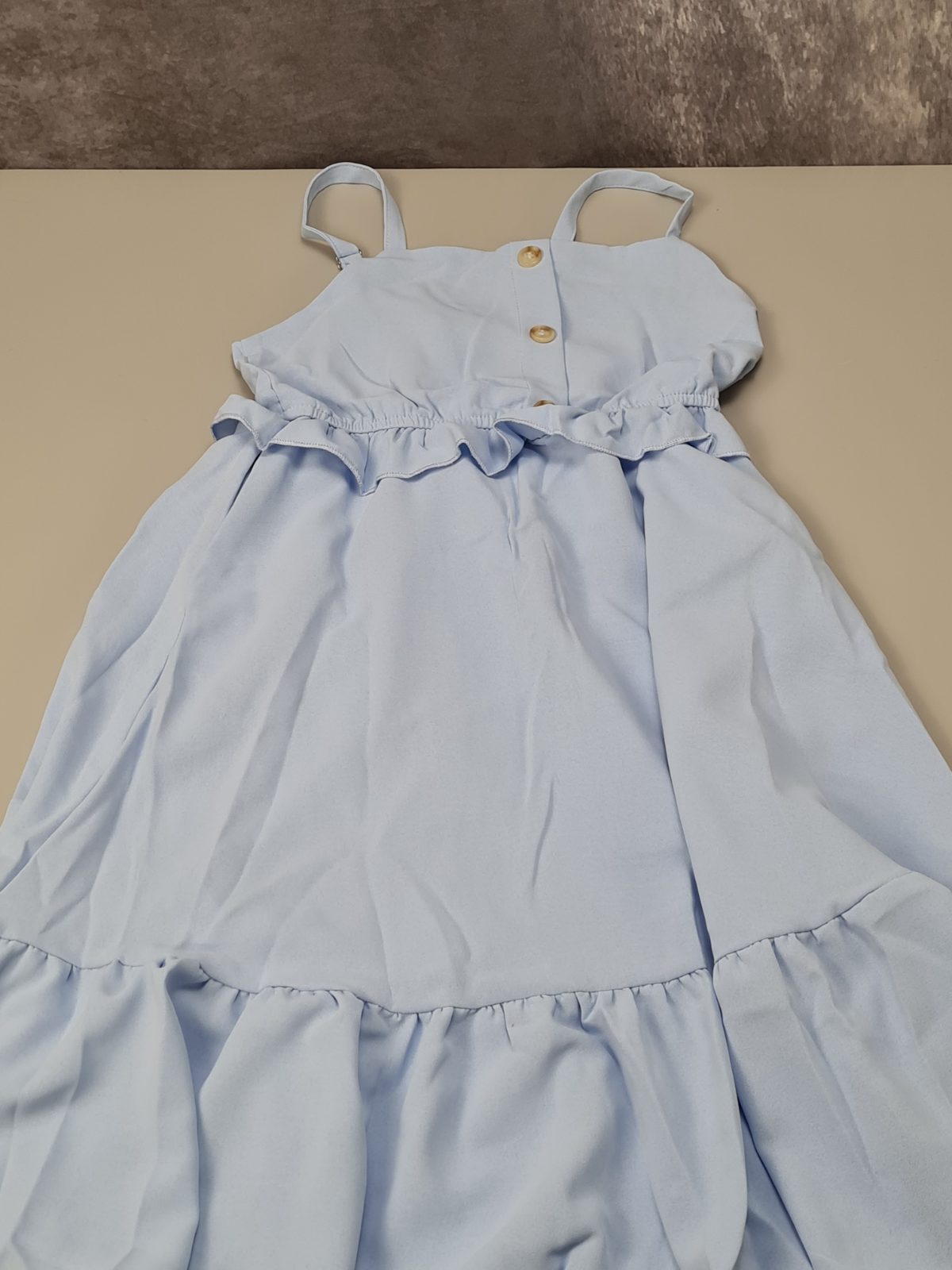 Girls light blue casual dress — photograph 1
