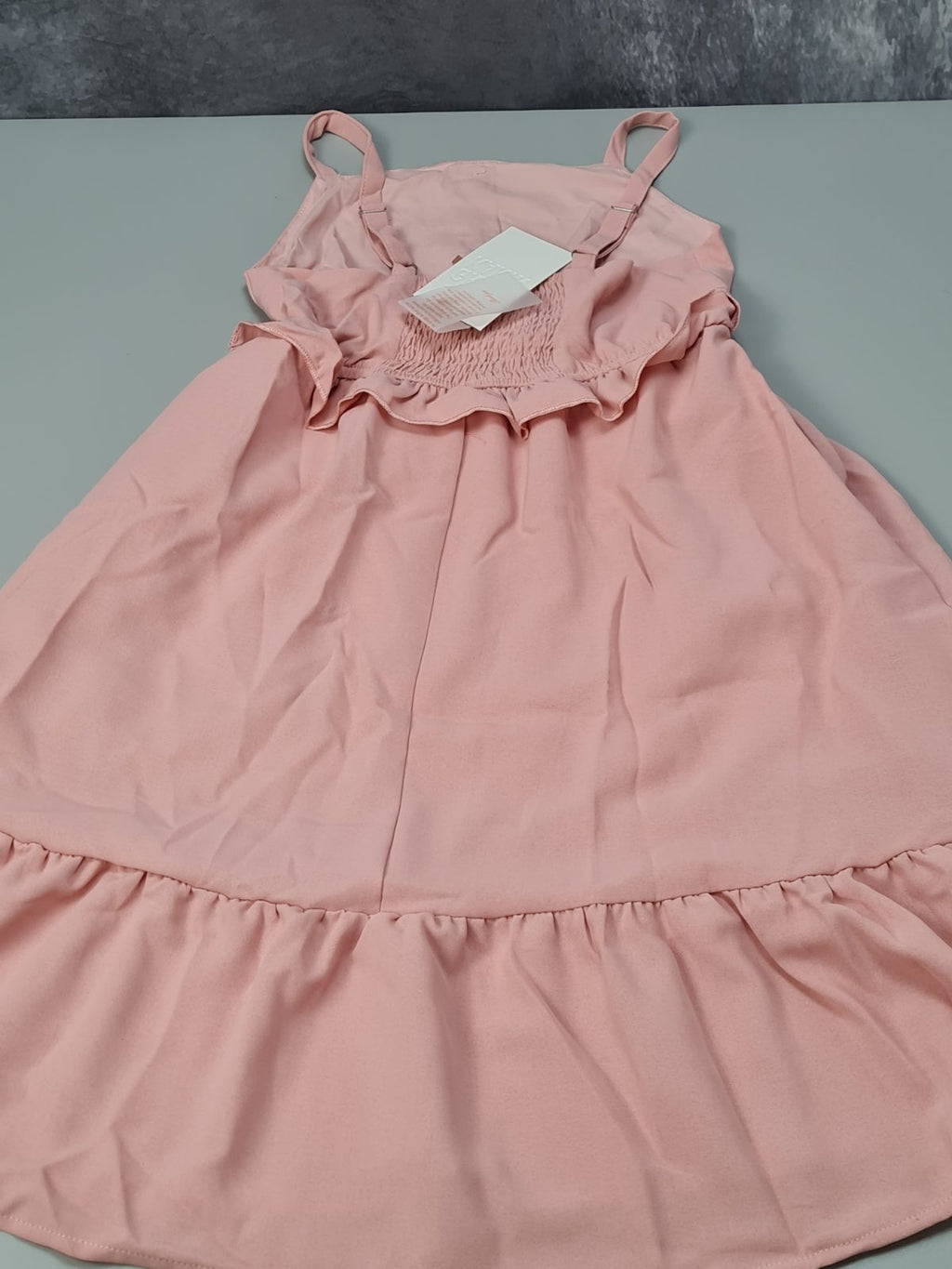 Girls pink casual dress — photograph 2