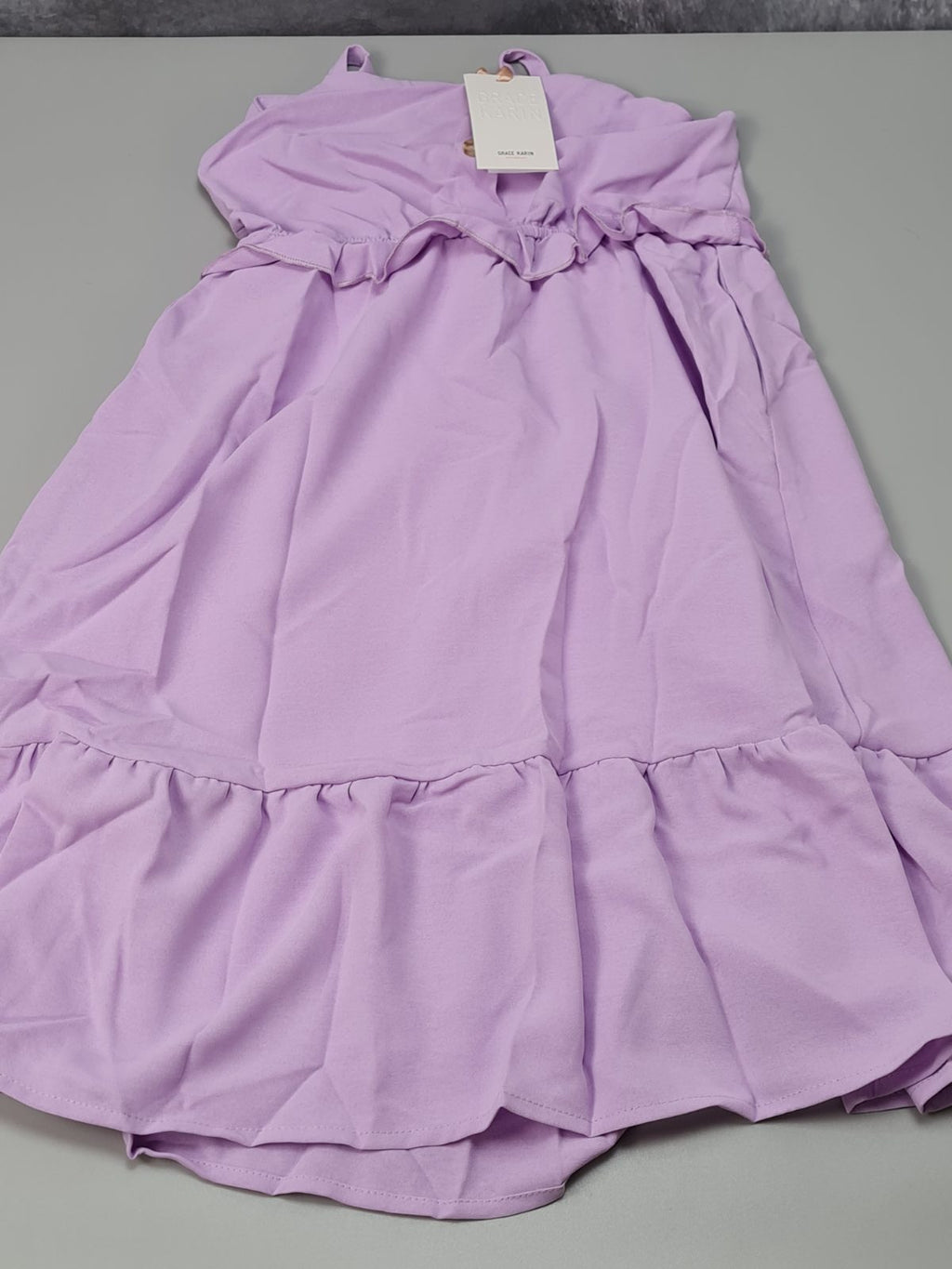 Girls lilac summer dress — photograph 1