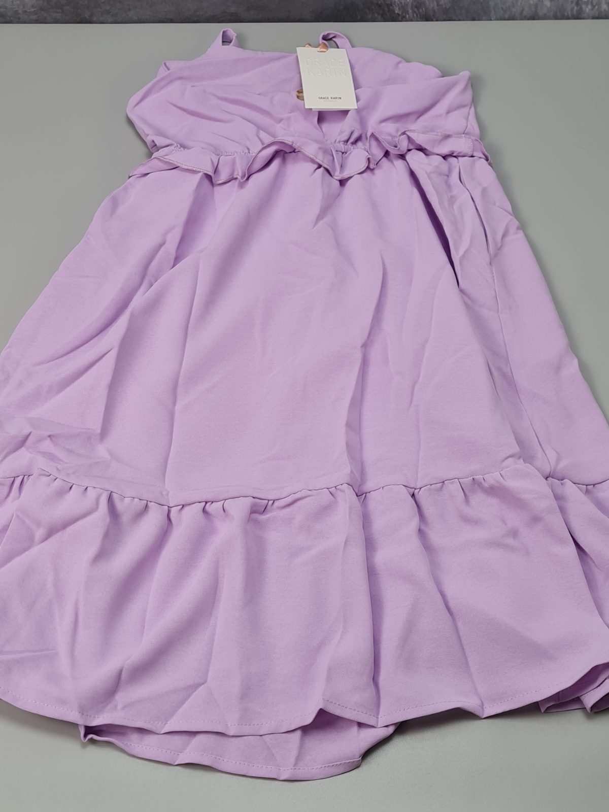 Girls lilac summer dress — photograph 1