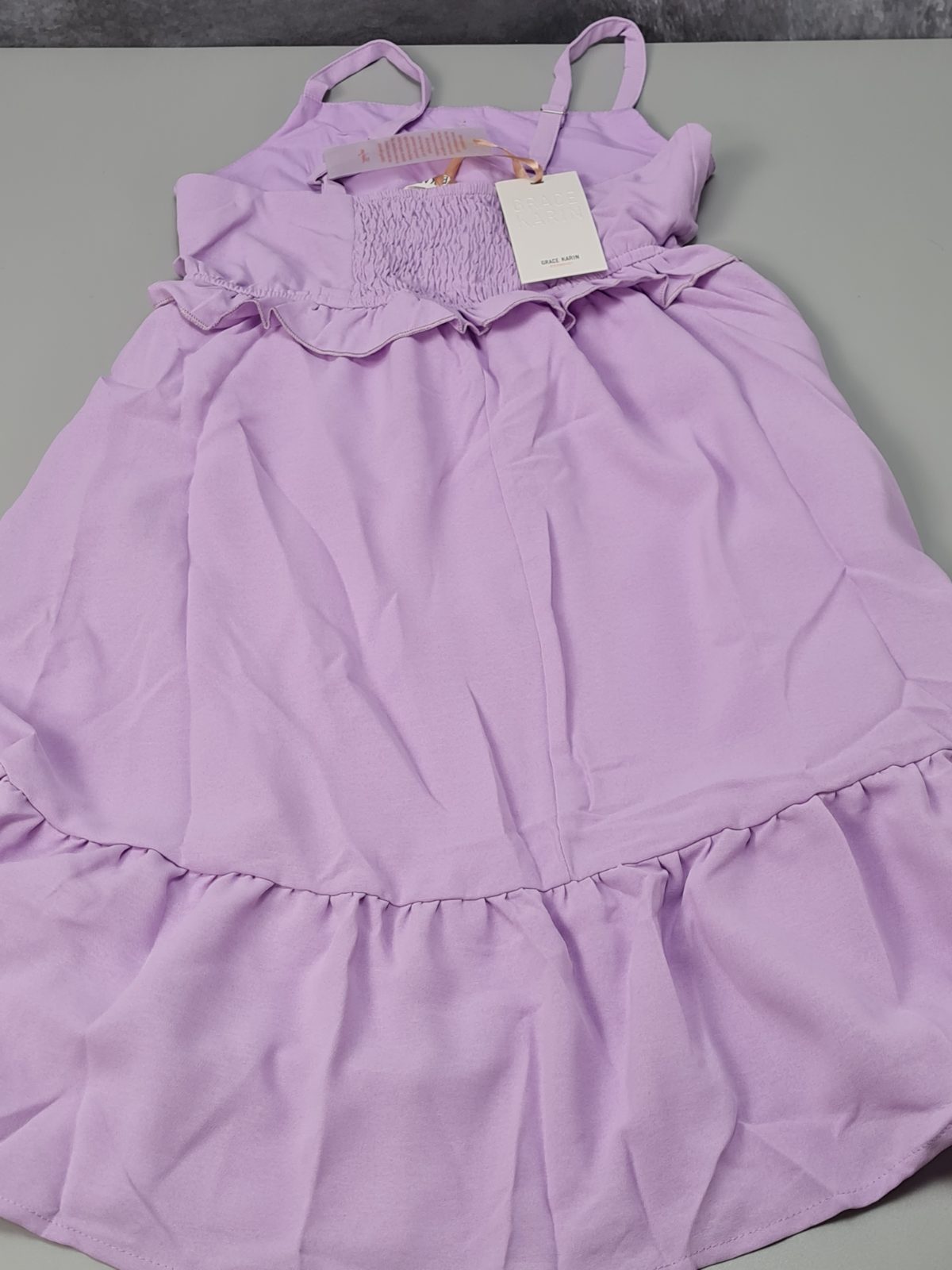 Girls lilac summer dress — photograph 2