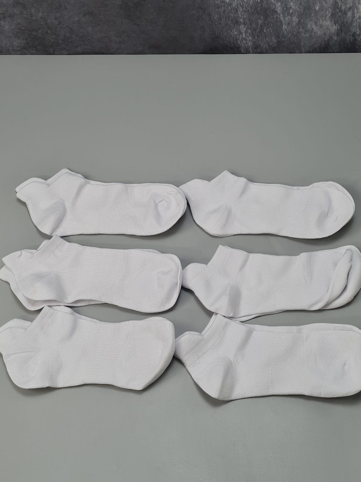 6 Pairs of White Socks — photograph 1