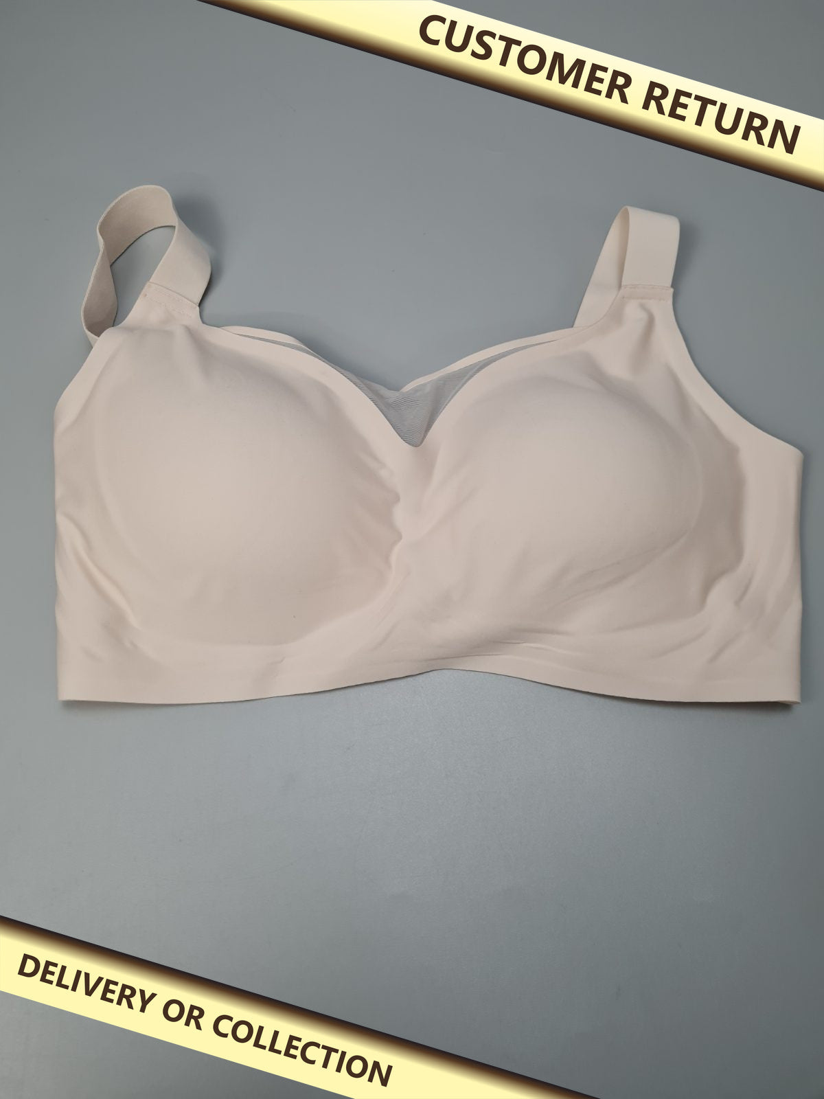 Ladies nude bra size 4XL — photograph 1 — Customer return; auction delivery information shown on image