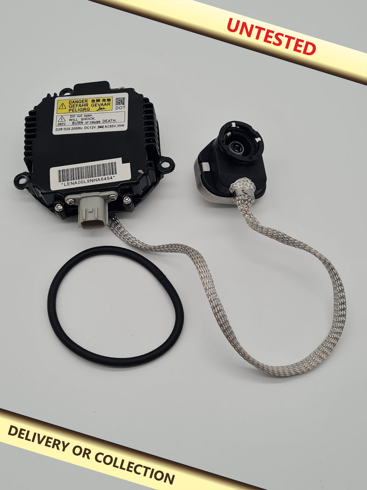 HID Xenon Headlight ballast and inviter unit. — photograph 1 — Untested; auction delivery information shown on image