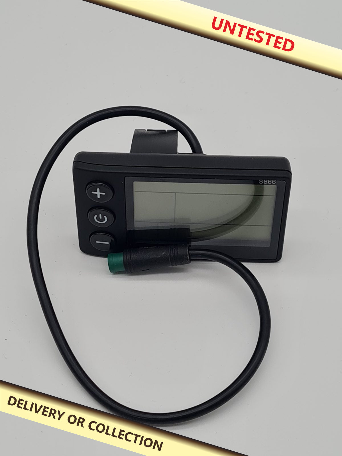S866 Electric bike computer — photograph 1 — Untested; auction delivery information shown on image