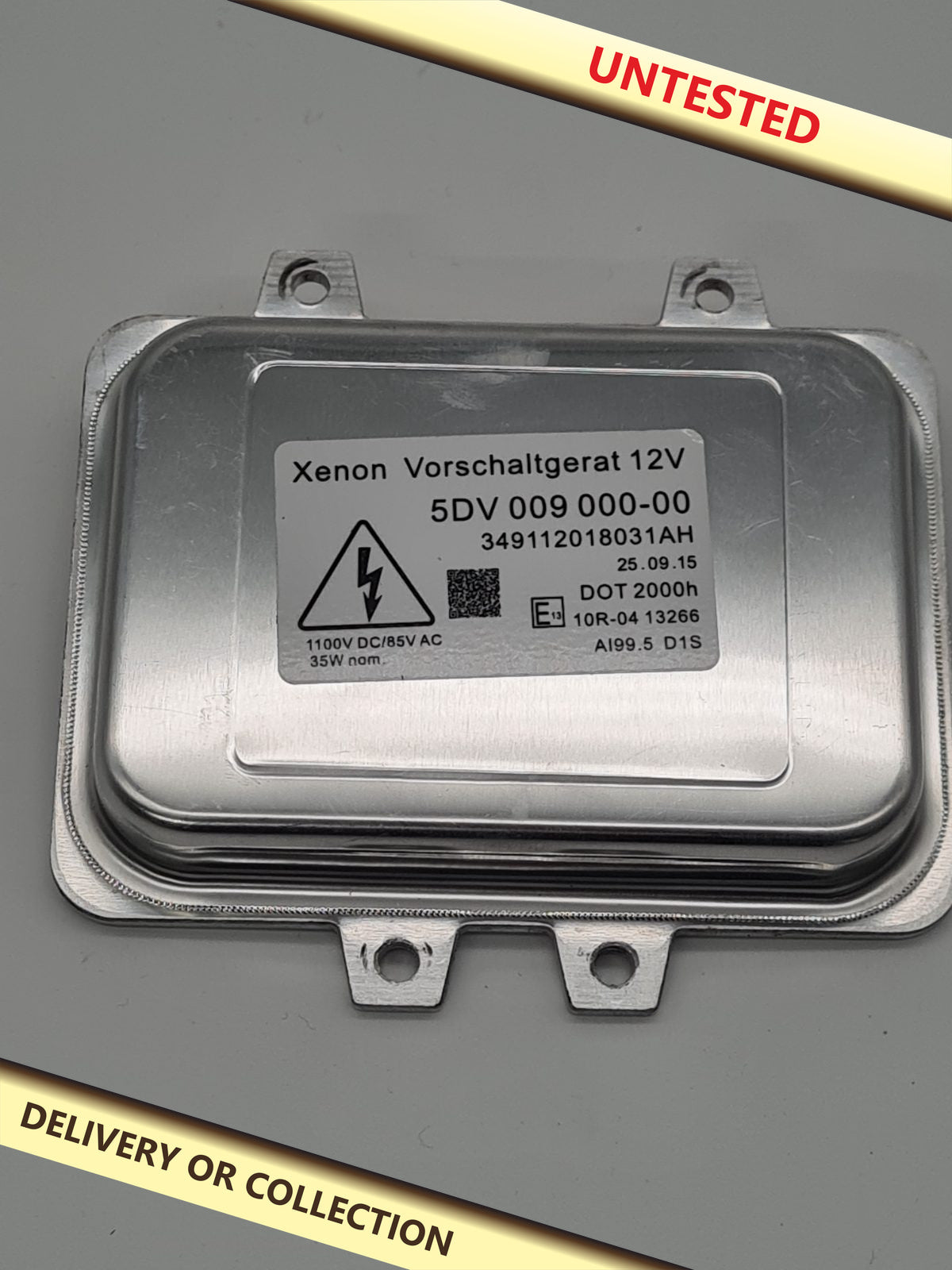 Xenon Headlight ballast 12V — photograph 1 — Untested; auction delivery information shown on image
