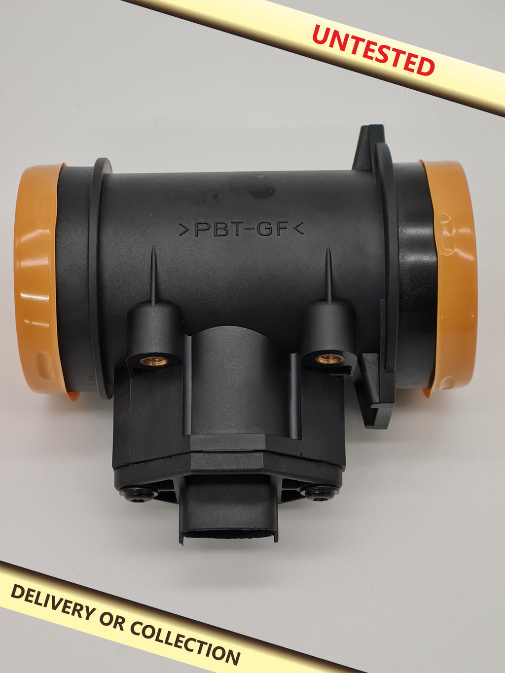 MAF ( mass air flow ) sensor assembly — photograph 1 — Untested; auction delivery information shown on image