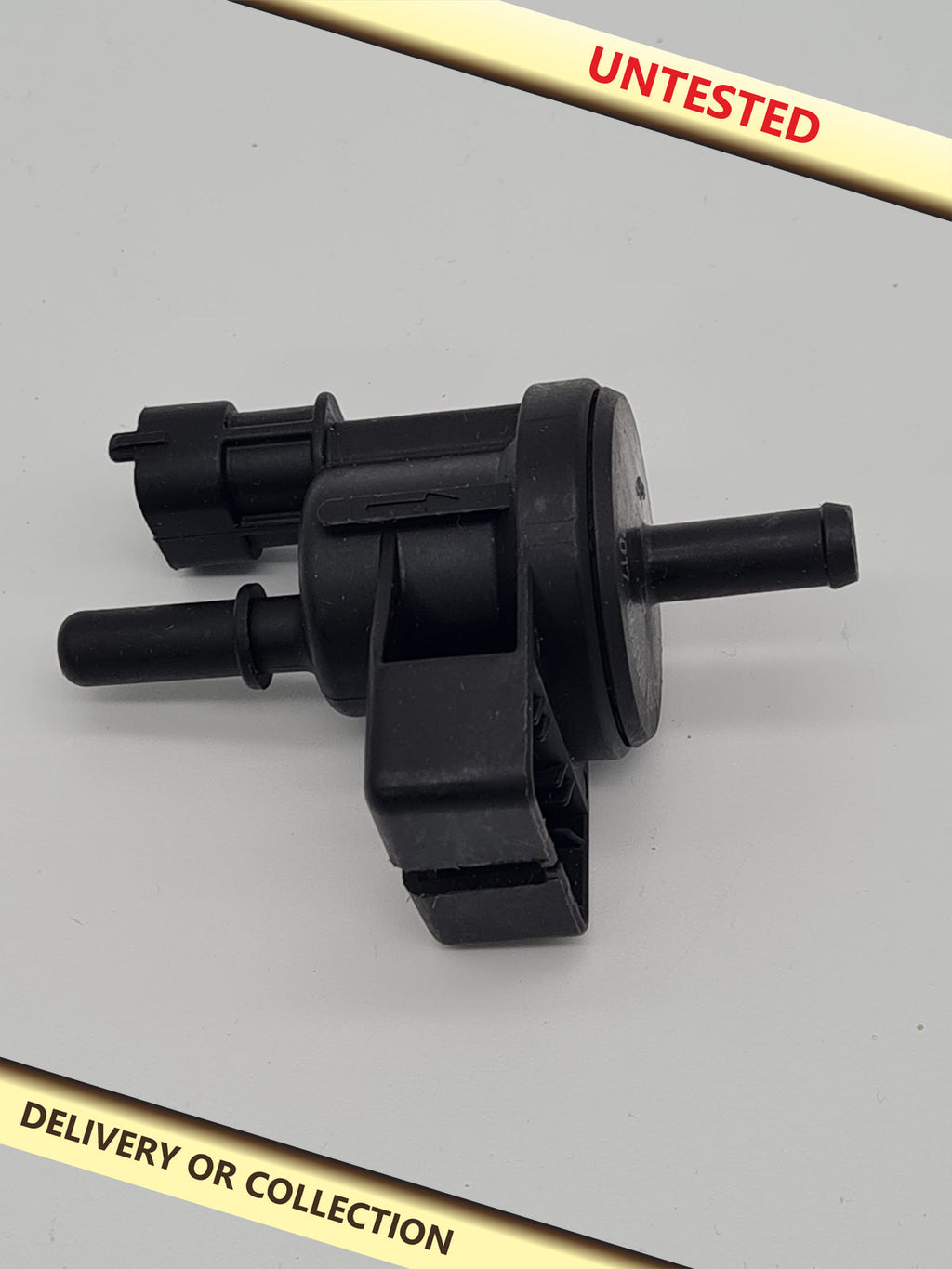 EVAP canister purge solenoid valve — photograph 1 — Untested; auction delivery information shown on image