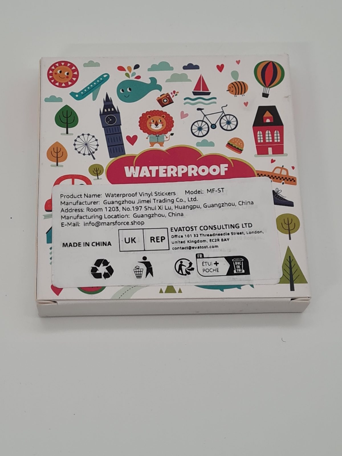 50pcs Waterproof stickers — photograph 2