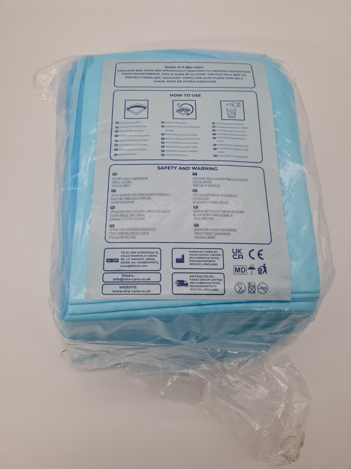 40 pcs Incontinence bed pads 60 x 60 — photograph 2