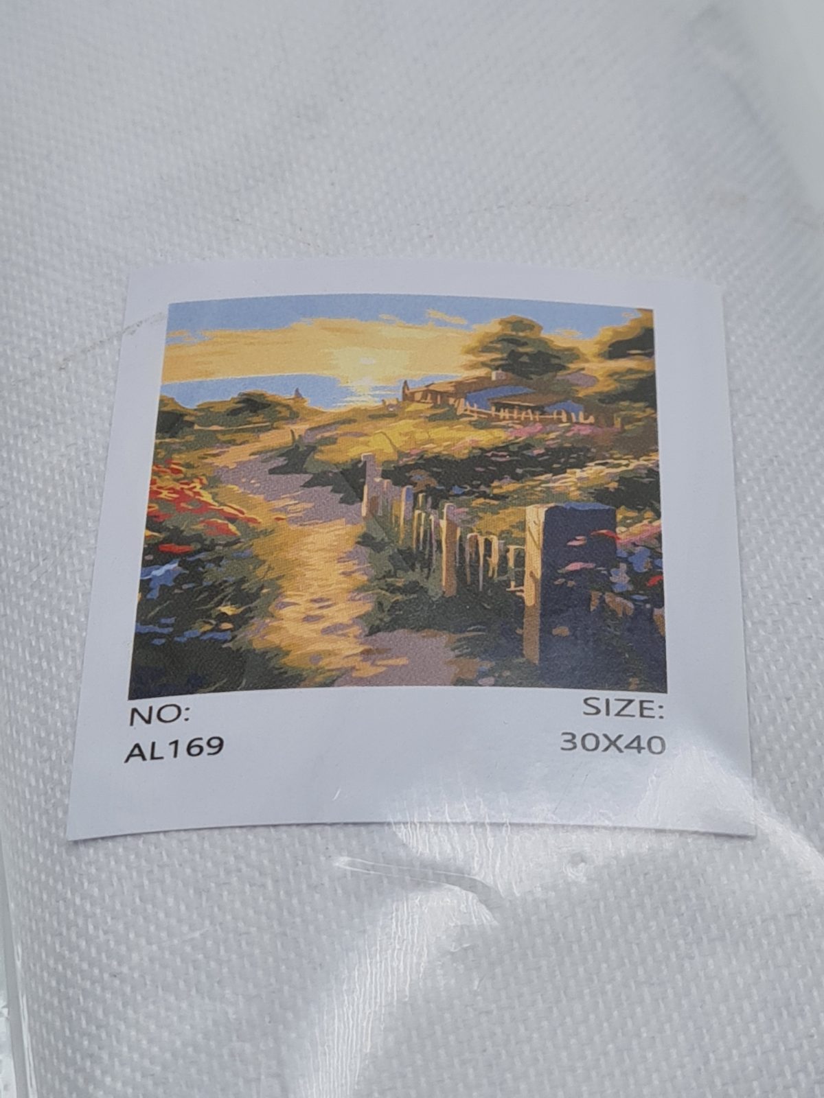 DIY sunset landscape craft canvas AL169 — photograph 3