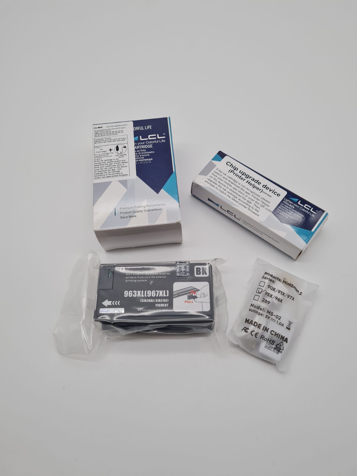 LCL Black Ink Cartridge LCL-963XL with Chip Upgrade Device — photograph 1