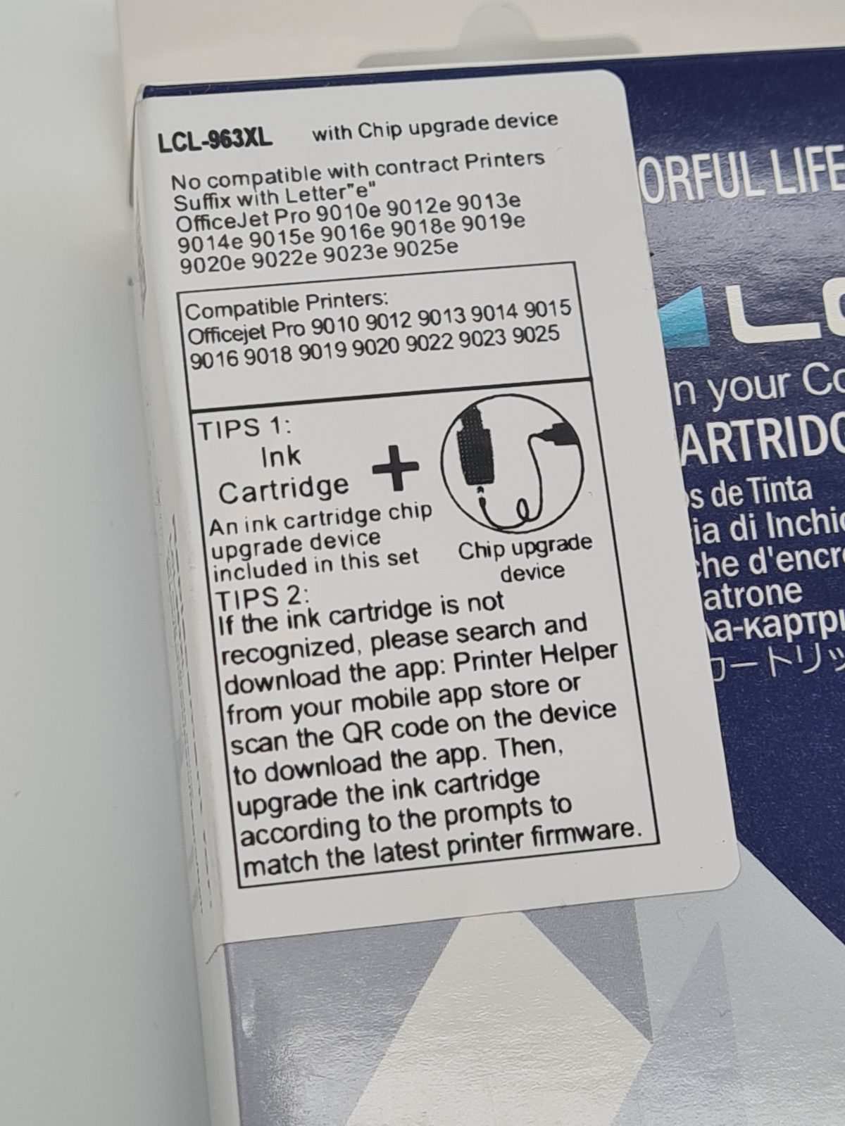 LCL Black Ink Cartridge LCL-963XL with Chip Upgrade Device — photograph 2