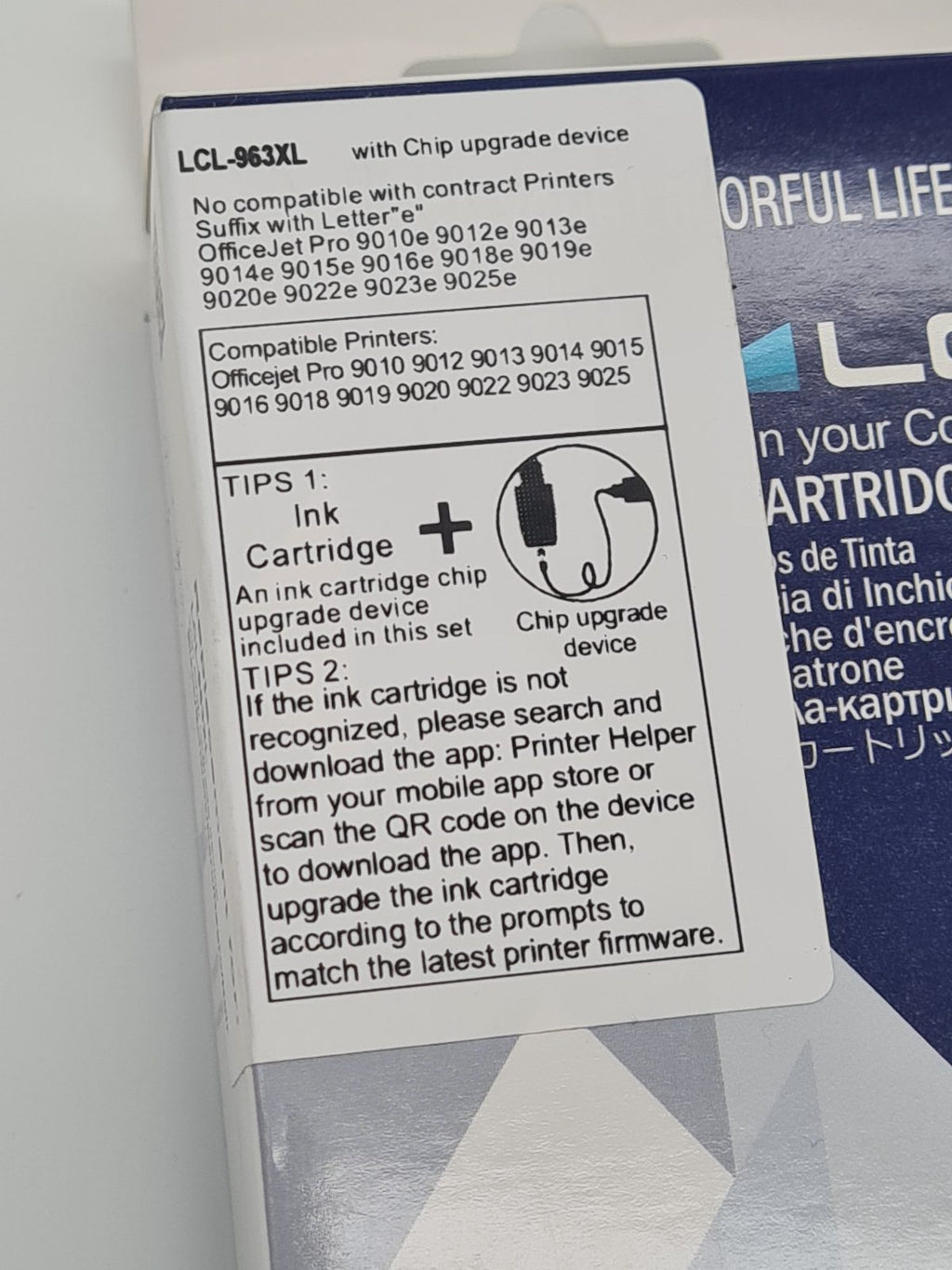 LCL Black Ink Cartridge LCL-963XL with Chip Upgrade Device — photograph 2