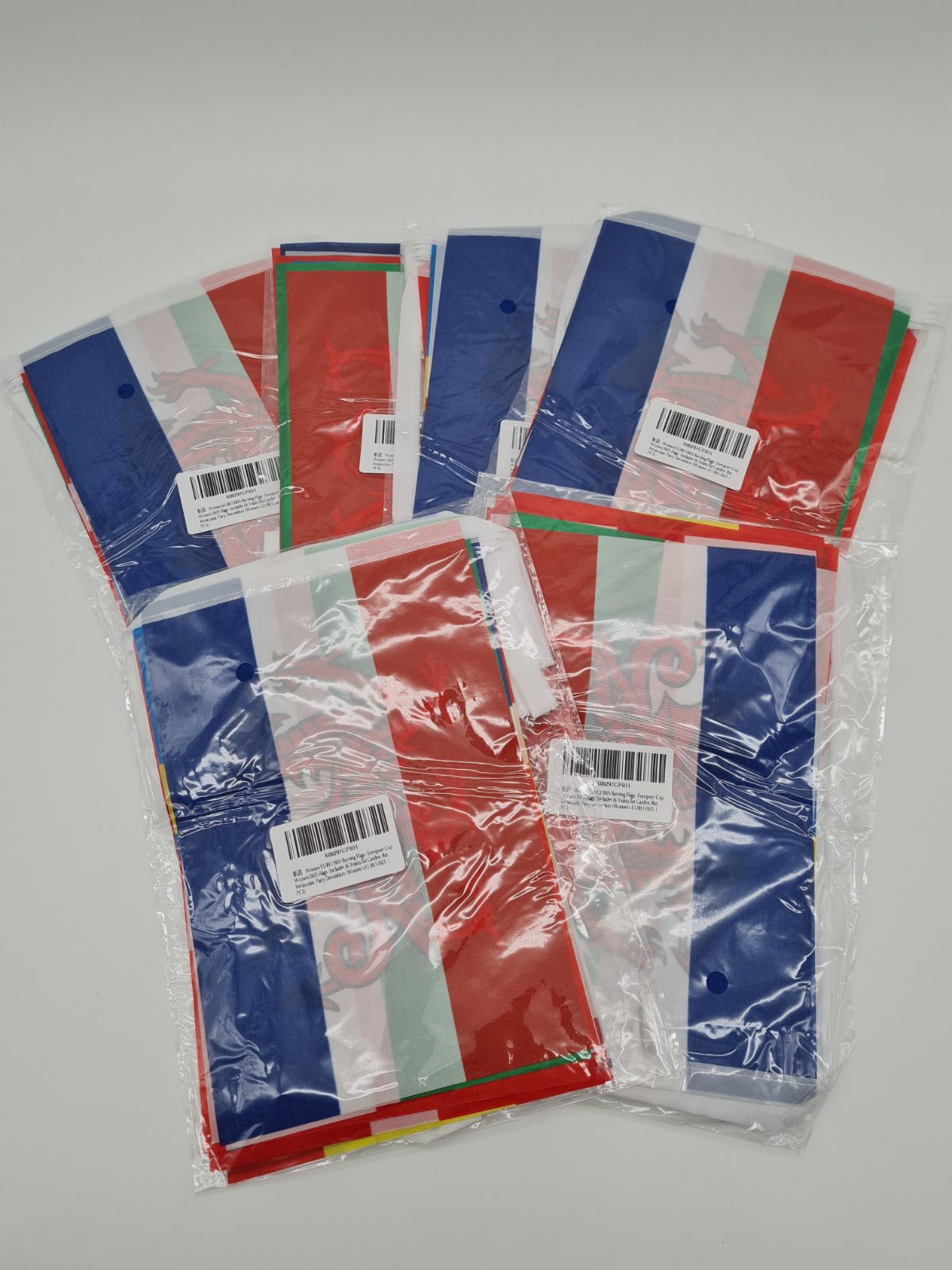 6 packs of Women's Euro 2025 Football Bunting Flags — photograph 1
