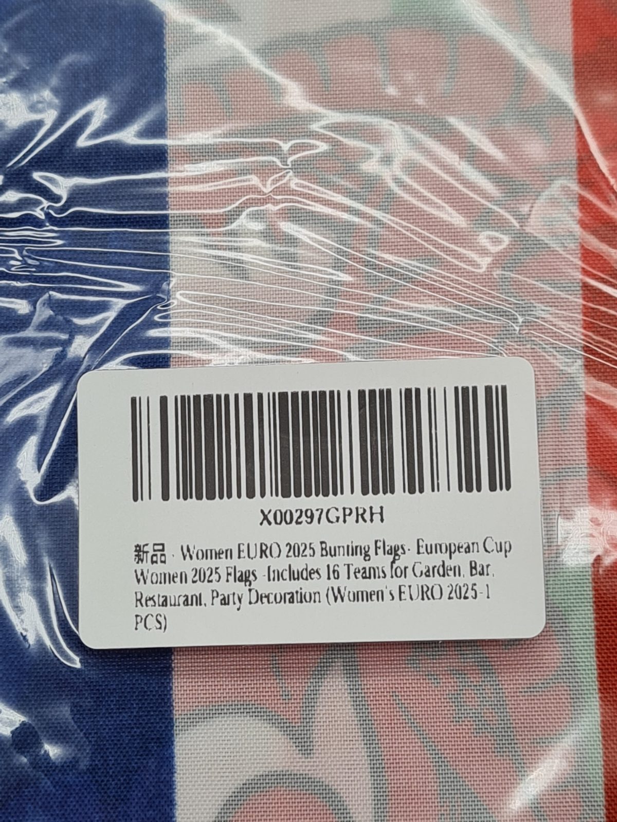 6 packs of Women's Euro 2025 Football Bunting Flags — photograph 3