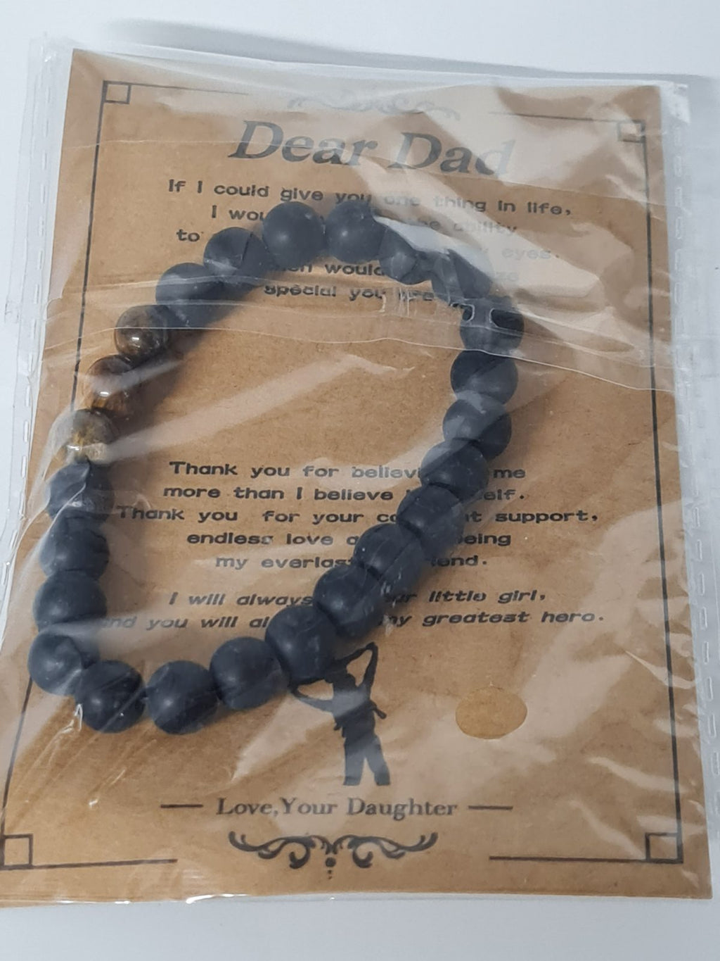 Beaded Dad Gift Bracelet — photograph 2