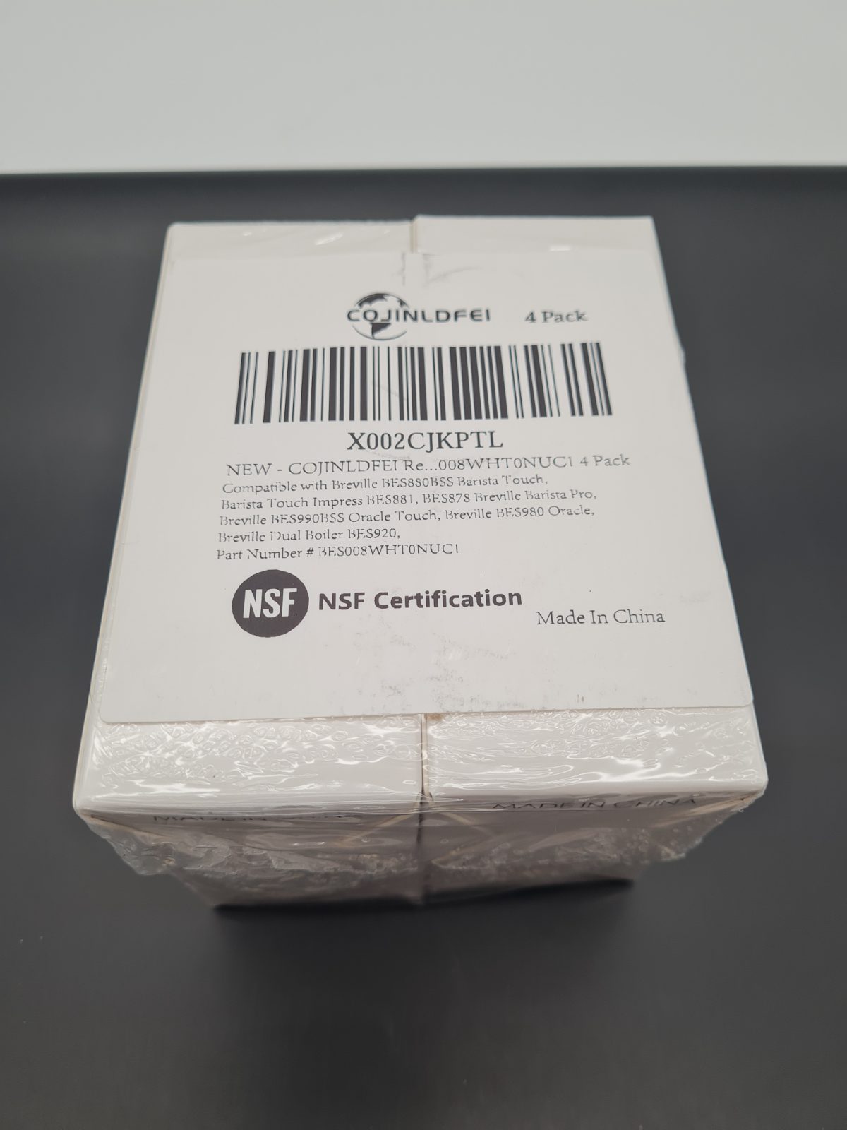 Replacement Espresso Machine Water Filter Cartridges BES008WHT0NUC1 - 4 Pack — photograph 3