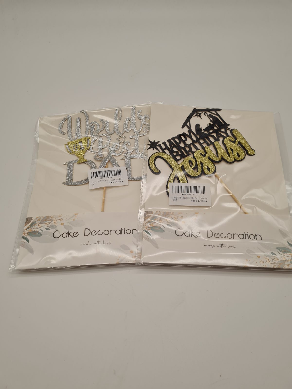 5 packs of a variety of cake toppers — photograph 2