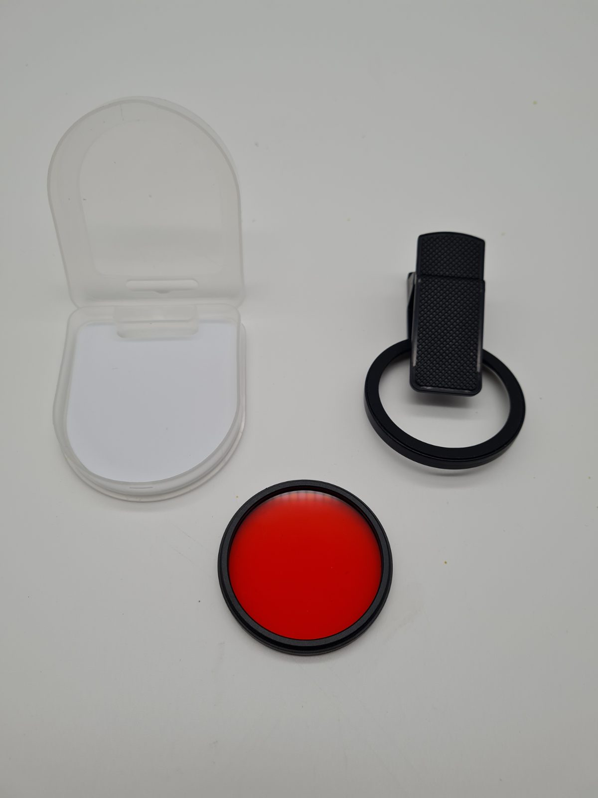 52mm Orange Camera Lens Filter with Clip Mount — photograph 1