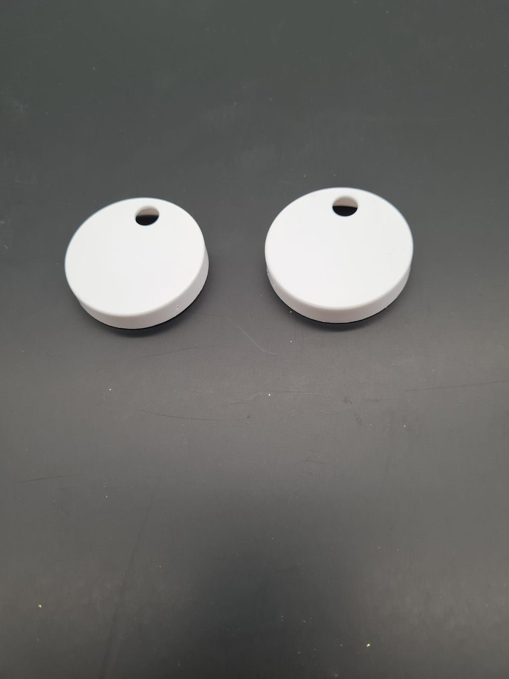 1 Pair of Toilet Seat Hinge Cover Caps — photograph 1