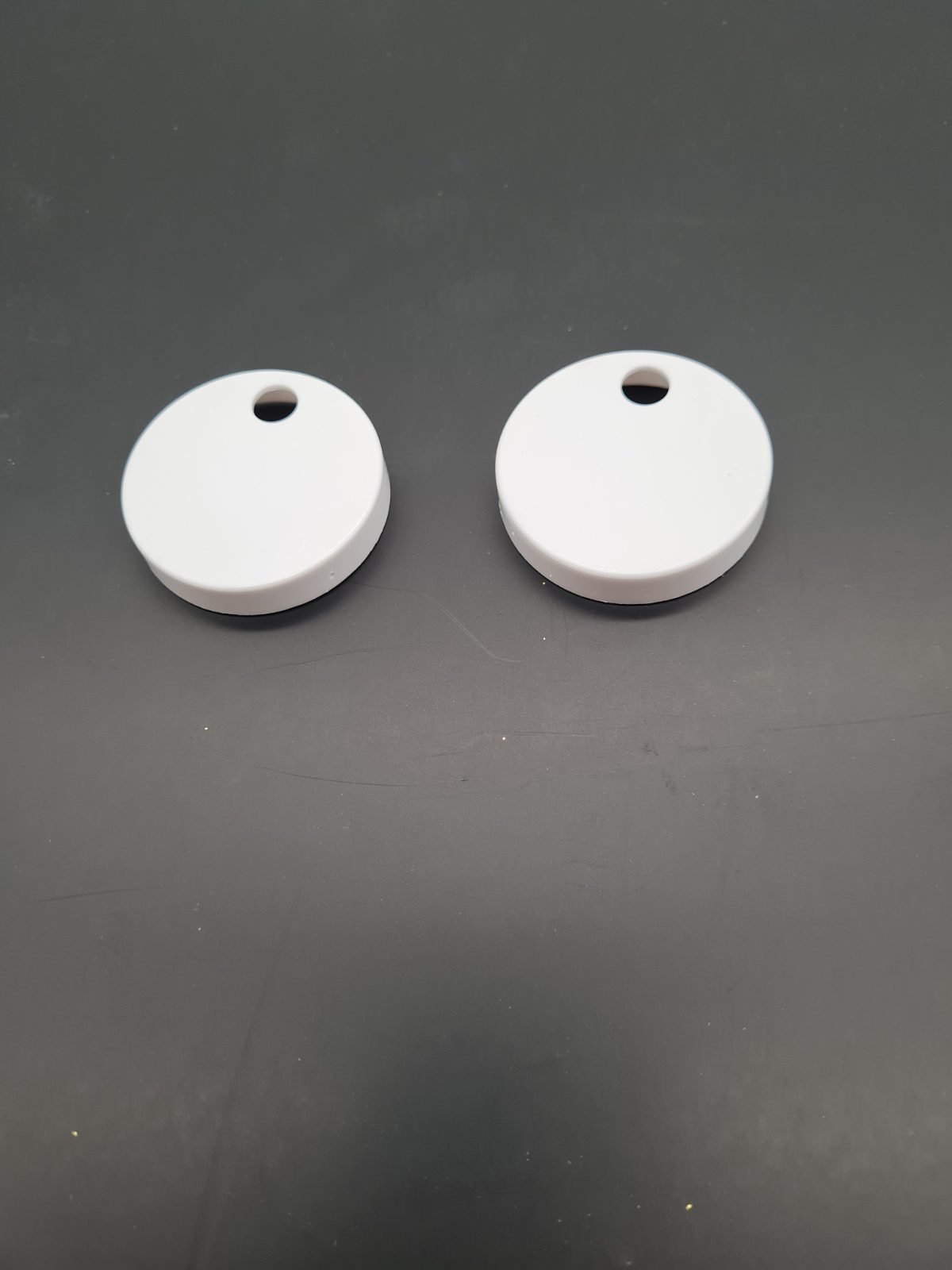 1 Pair of Toilet Seat Hinge Cover Caps — photograph 1